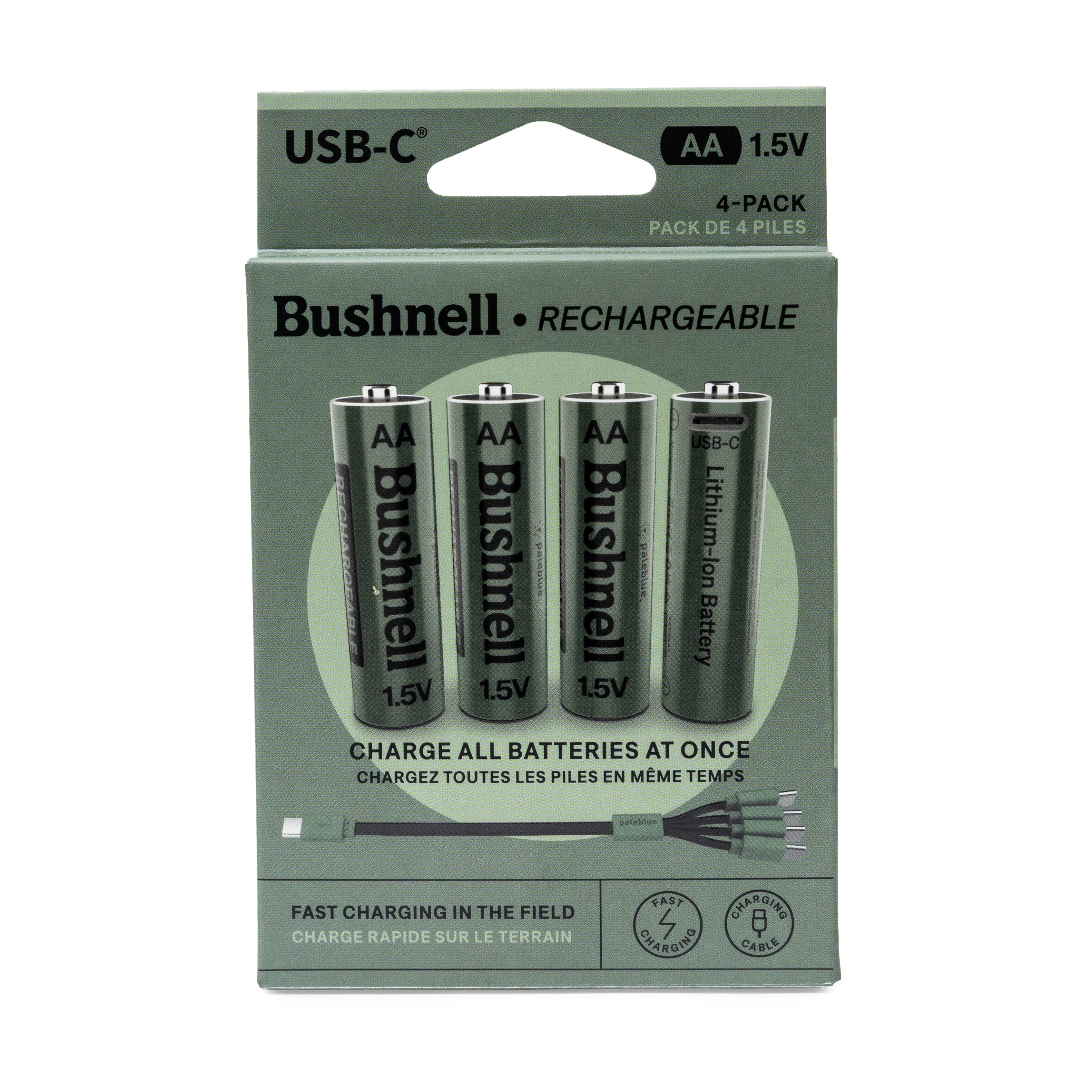 Bushnell AA USB-C Rechargeable Batteries by Paleblue