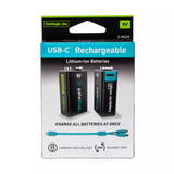 Voyager 9V USB-C Rechargeable Batteries