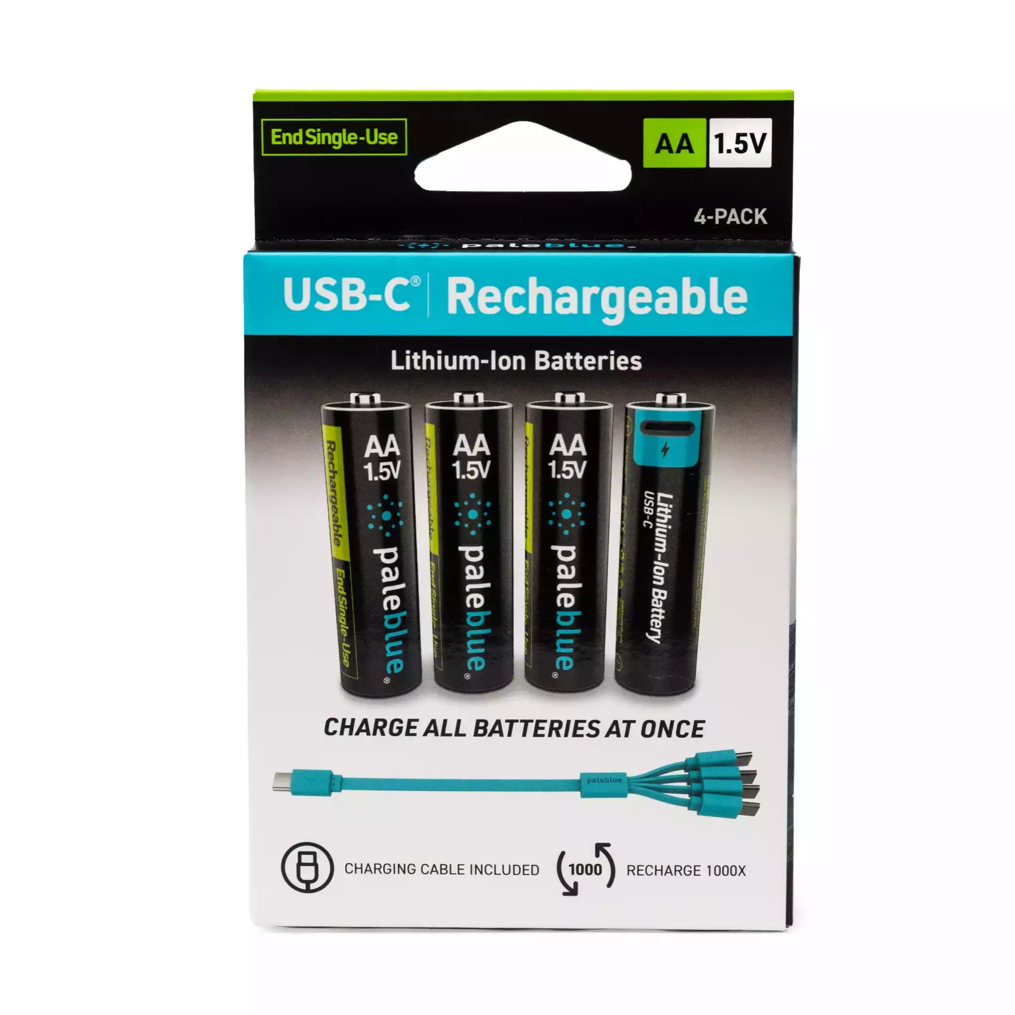 Voyager AA USB-C Rechargeable Batteries