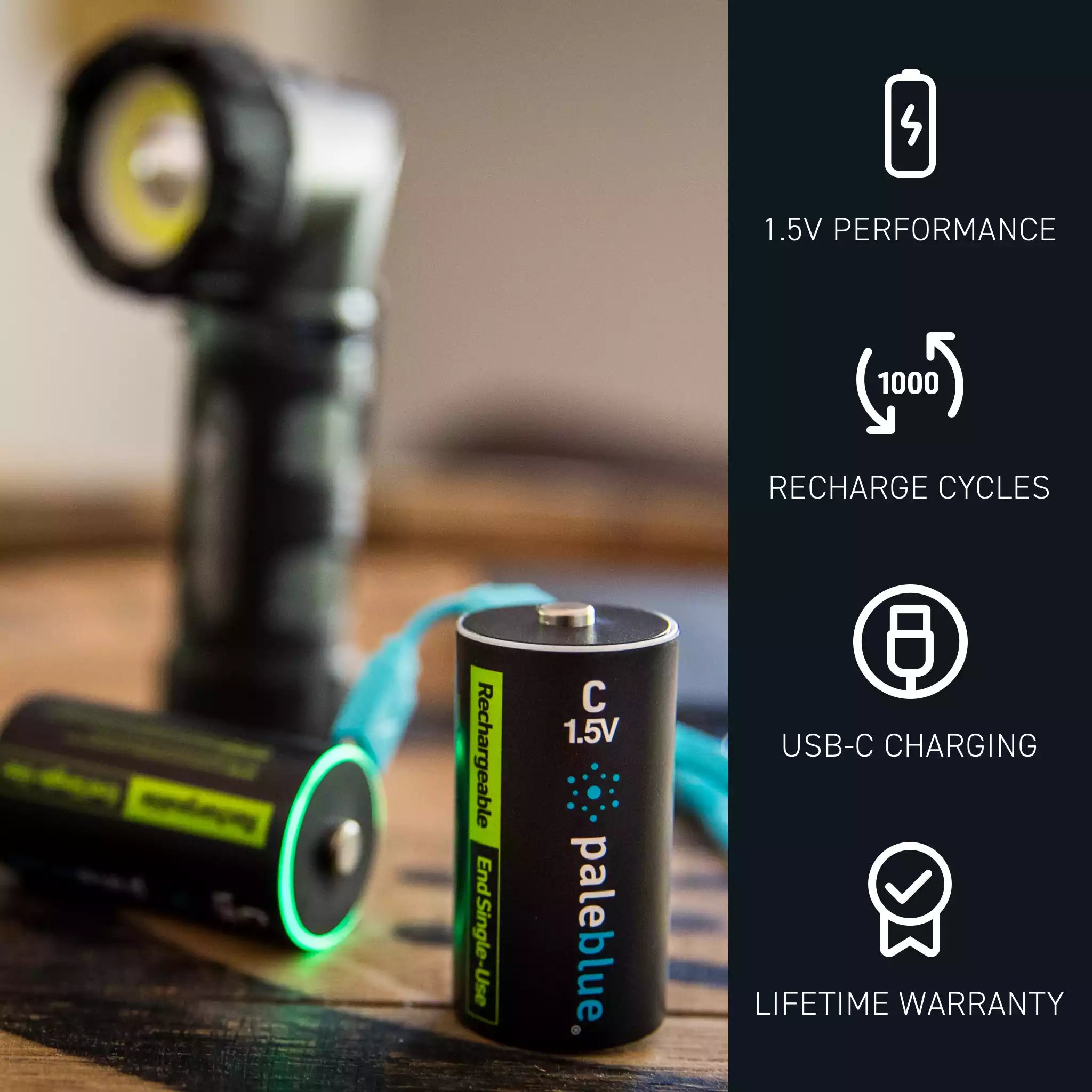 Voyager C USB-C Rechargeable Batteries