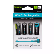 Voyager CR123A USB-C Rechargeable Batteries