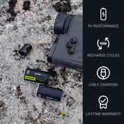 Voyager CR123A USB-C Rechargeable Batteries